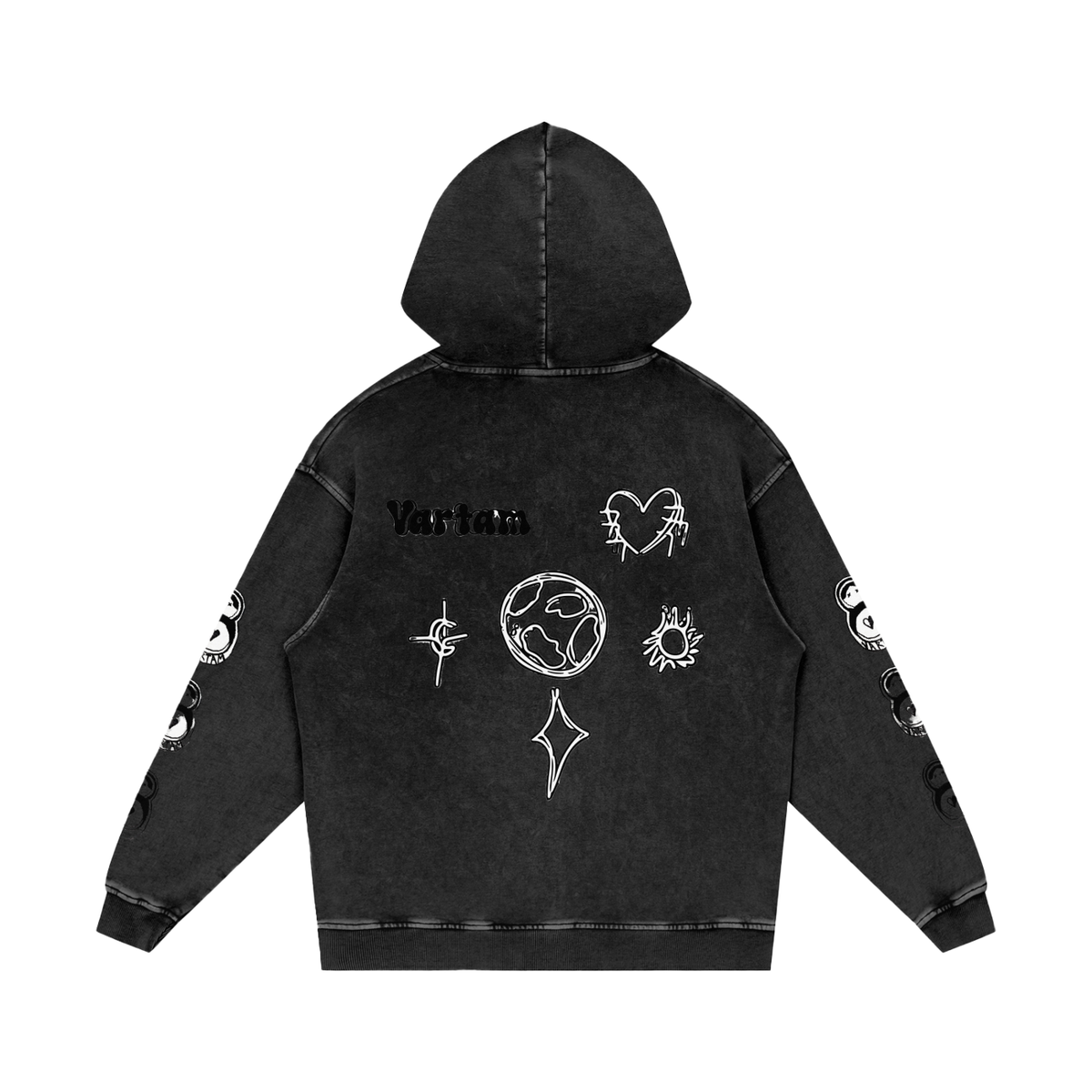 Very Legendary Snow Washed Cotton Hoodie